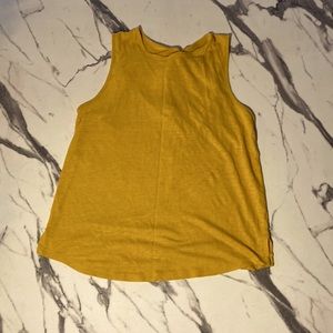 This is a yellow women’s small tank top by Old Navy.